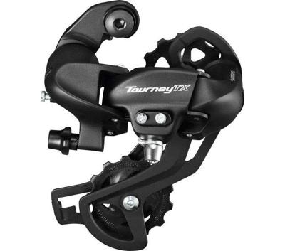 Shimano achterderailleur 7/8-speed tourney tx800 met padbevestiging zwart (werkplaatsverpakking)