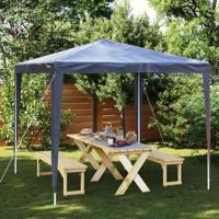 Partytent 2,5x2,5 m blauw - thumbnail