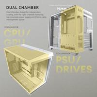 Antec C5 ARGB Midi-tower PC-behuizing Wit Zijvenster, Stoffilter, 4 voorgeïnstalleerde LED-ventilators - thumbnail