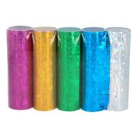 Set 5 Rollen papieren serpentines Holografisch - thumbnail