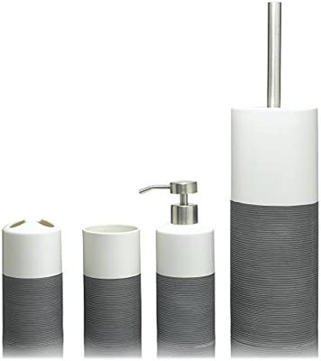 Toiletborstelhouder Sealskin Doppio 10,1 x 26,2 cm Porselein Grijs Toiletborstelhouder Sealskin Doppio 10,1 x 26,2 cm Porselein Grijs