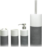 Toiletborstelhouder Sealskin Doppio 10,1 x 26,2 cm Porselein Grijs - thumbnail