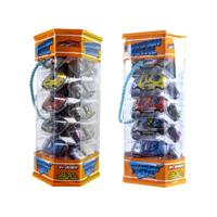 Jono Toys Metalen pull back auto&apos;s in opbergtoren, 15 auto&apos;s - thumbnail