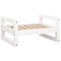 VidaXL Hondenmand 55,5x45,5x28 cm massief grenenhout wit - thumbnail