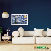 SES Creative Beedz Art Strijkkralen De Sterrennacht 30x45.5 cm 7000 Stuks - thumbnail