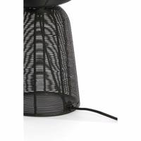 Light & Living Tafellamp 'Aboso' 42cm, kleur Mat Zwart - thumbnail
