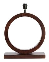 Light & Living Tafellamp 'Tinar' Mangohout, 55cm, kleur Mat Bruin (excl. kap) - thumbnail