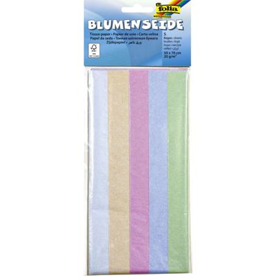 Zijdevloeipapier folia 50x70cm 20gr iris ass 5vel
