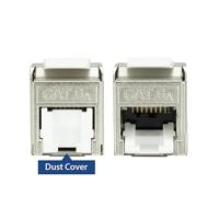 ACT Keystone Jack RJ45 CAT6A Shielded toolless met shutter - thumbnail