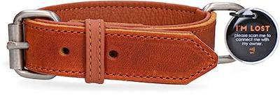 Spotted! Pro Leren Halsband Cognac 2,5 x 50 cm