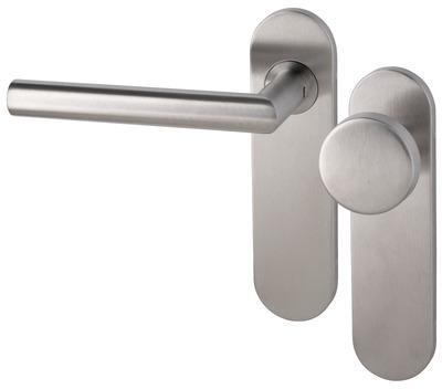 Tavira PF KL4 KS kruk L/vaste knop blind rvs mat