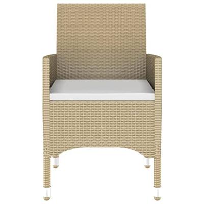 3-delige Tuinset poly rattan beige