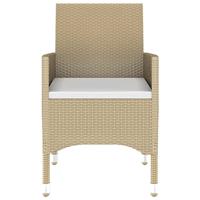 3-delige Tuinset poly rattan beige - thumbnail