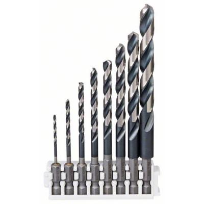 Bosch Accessories 2608577139 Metaal-spiraalboorset 2 mm, 3 mm, 4 mm, 5 mm, 6 mm, 7 mm, 8 mm, 10 mm Zeskant schacht 8 stuk(s)