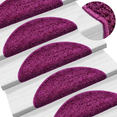 VidaXL Trapmatten 10 st 56x17x3 cm violet halfrond VidaXL Trapmatten 10 st 56x17x3 cm violet halfrond