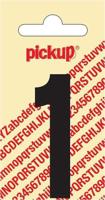 Plakcijfer Nobel Sticker zwarte cijfer 1 Pickup - Pickup - thumbnail