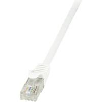LogiLink CP2111U RJ45 Netwerkkabel, patchkabel CAT 6 U/UTP 20.00 m Wit Snagless 1 stuk(s) - thumbnail