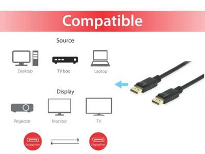 Equip 119255 DisplayPort kabel 5 m Zwart Equip 119255 DisplayPort kabel 5 m Zwart