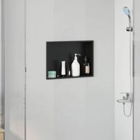 Douche Niche Zwart 45 x 30 x 9.5 cm Roestvrij staal - thumbnail