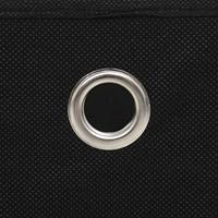 VidaXL Opbergboxen 4 st 28x28x28 cm nonwoven stof zwart - thumbnail
