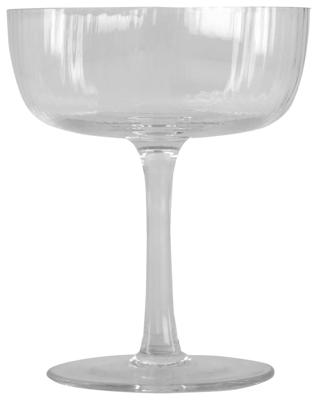 HEMA Coupe 200ml Bergen streep reliëf (transparant)