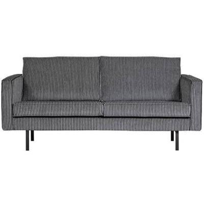 WOOOD 2,5-zits Bank 'Rodeo' Geweven, kleur Zwart/Grijs
