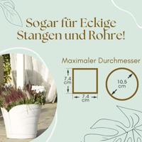 Bama tulipano bloempot 5l 34.5x19x30 cm 4 stuks wit - thumbnail