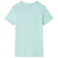 Kindershirt busjesprint 128 lichtmintkleurig - thumbnail