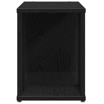 Tv-meubel 60x24x32 cm spaanplaat zwart eikenkleurig