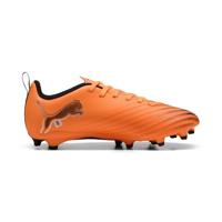 PUMA Ultra 6 Play Gras / Kunstgras Voetbalschoenen (MG) Kids Oranje Zwart Zilver - thumbnail