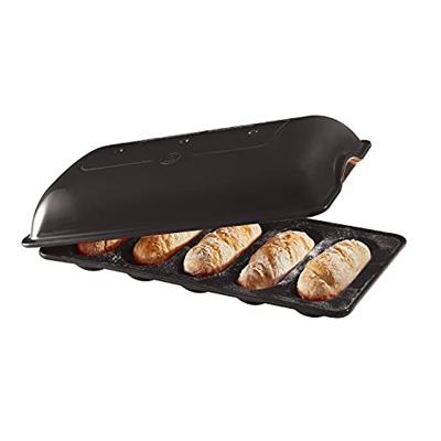 Emile Henry Broodbakvorm voor 5 mini baguettes - Fusain