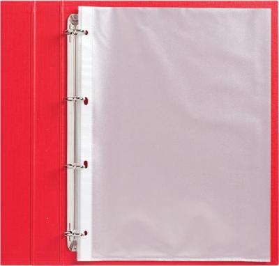 100 Showtassen A4 4-gaats 0,08mm PP nerf Quantore