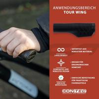 CONTEC handvatten "tour wing dlx" ct grips tour wing dlx 133 mm,black - thumbnail