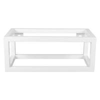 Differnz Hura L handdoekhouder 40 x 22 x 15 cm powder coated steel mat wit - thumbnail