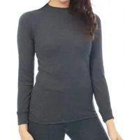 Heatkeeper Thermoshirt Lange Mouw Dames Comfort Antraciet Melange-M - thumbnail