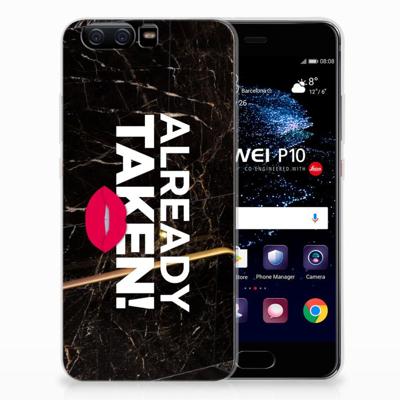 Huawei P10 | Siliconen hoesje | met naam Already Taken Black