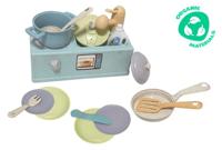 Kitchen Toys Speelgoed wastafel met keukenaccessoires gerecycled - thumbnail