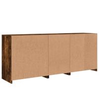 Dressoir met LED-verlichting 181,5x37x67 cm gerookt eikenkleur - thumbnail