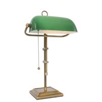 Steinhauer BankierslampAncilla goud met groen - 7961BR - thumbnail