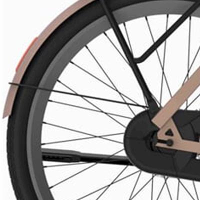 Cortina spatbordstang achter 28 e-nite pink champagne matt