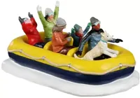 Lemax snow rafting kerstdorp tafereel Vail Village 2022 - thumbnail