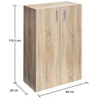Multifunctionele kast Vela MDF-Eiken 115,5x31x60cm - thumbnail