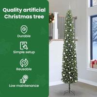 VidaXL Kunstkerstboom groen 300 cm pvc en staal en kunststof - thumbnail