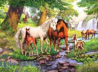 Ravensburger legpuzzel xxl wilde paarden bij de rivier, 300st. - thumbnail