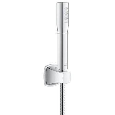 GROHE Grandera Stick Handdoucheset - 1 straalsoort - staaf - met houder - metalen slang - 150cm - chroom 26901000 GROHE Grandera Stick Handdoucheset - 1 straalsoort - staaf - met houder - metalen slang - 150cm - chroom 26901000
