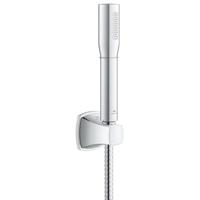 GROHE Grandera Stick Handdoucheset - 1 straalsoort - staaf - met houder - metalen slang - 150cm - chroom 26901000 - thumbnail