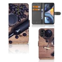 Motorola Moto G22 | Book Cover | Wijn | Portemonnee hoesje - thumbnail