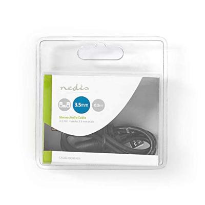 Stereo-Audiokabel | 3,5 mm Male - 3,5 mm Male | 1,0 m | Zwart [CAGB22000BK10]
