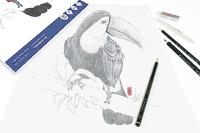 Kangaro K-5330 Tekenblok A4 200 Gr 20 Vel Wit Fijne Korrel Kopgelijmd - thumbnail