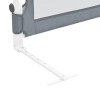 VidaXL Bedhekje peuter 180x42 cm polyester grijs - thumbnail